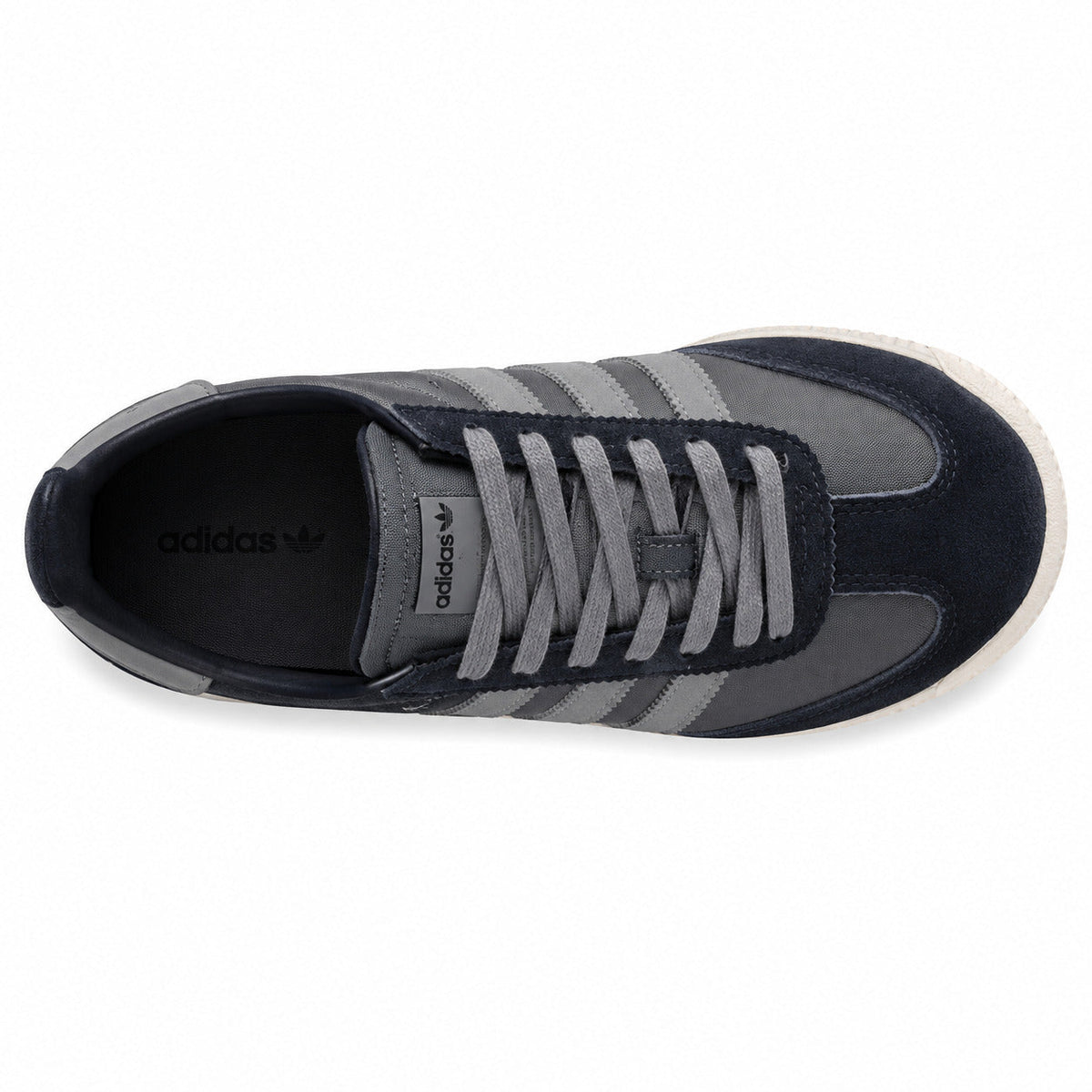 Adidas SL 72 RTN gris marino azul royal cordones gris plantilla adidas originals vista superior