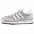 Adidas SL 72 RTN gris perla nylon twill ante bandas blancas boost perfil izquierdo