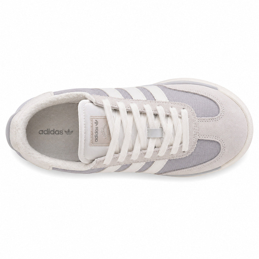 Adidas SL 72 RTN gris perla blanco ante gris hielo etiqueta heritage vista superior
