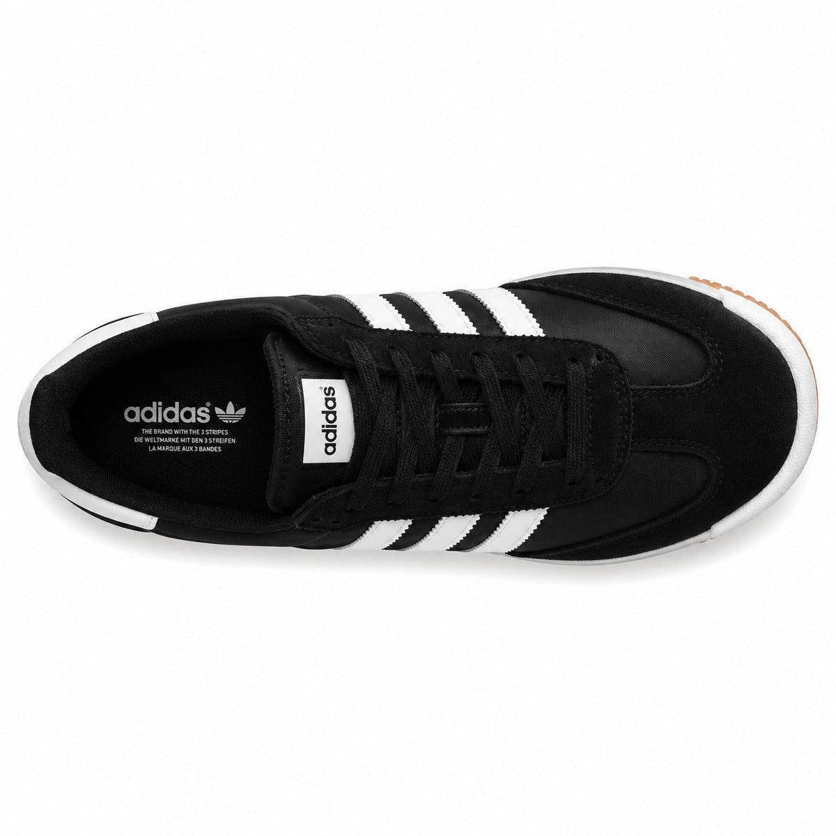 Adidas SL 72 RTN negro blanco cordones negros plantilla heritage adidas originals vista superior