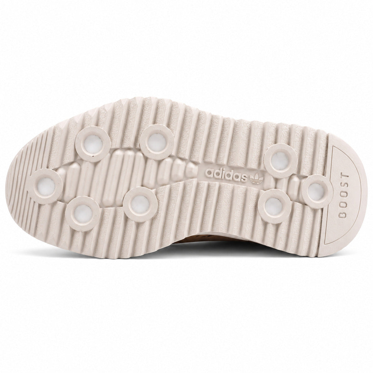 Adidas SL 72 RTN verde oliva suela boost ripple crema studs circulares adidas vista inferior