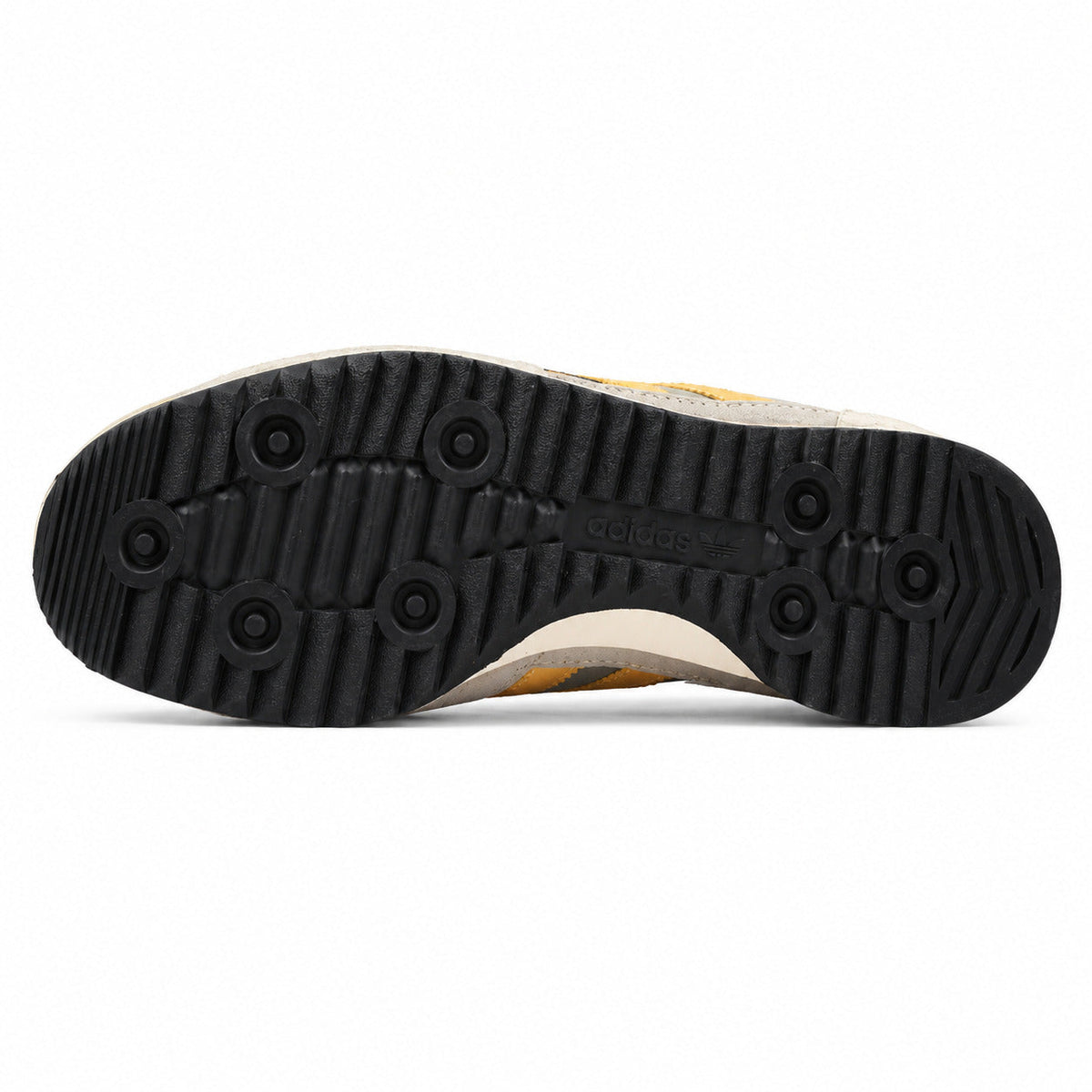 Adidas SL 72 verde salvia suela ripple negra studs circulares adidas originals vista inferior
