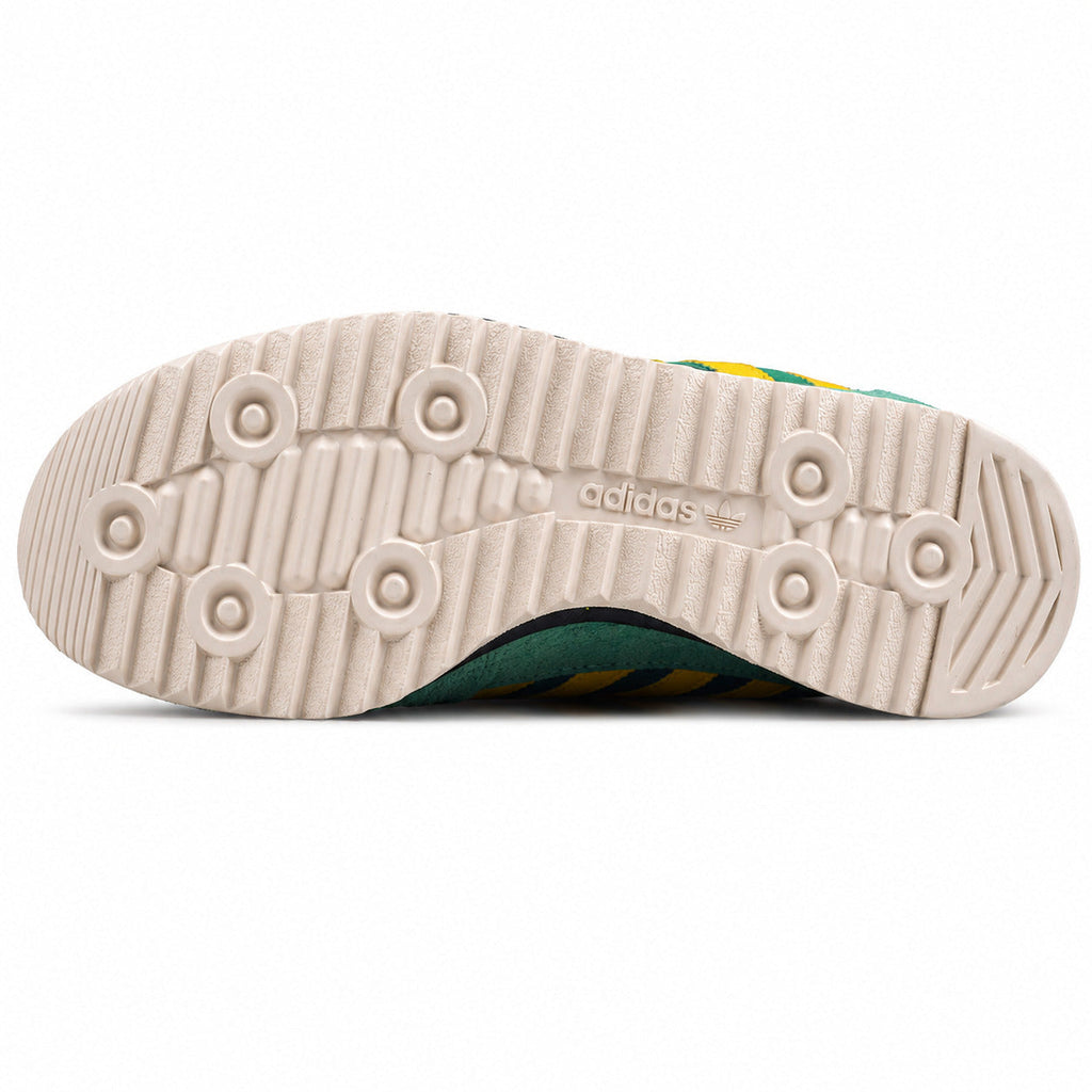 Adidas SL 72 verde esmeralda suela ripple crema studs circulares adidas vista inferior