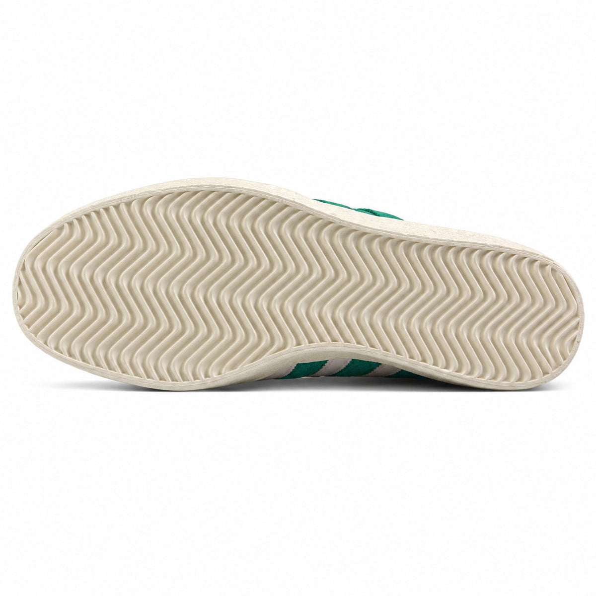 Adidas Taekwondo x Sporty Rich blanco suela crema patrón ondulado zigzag vista inferior