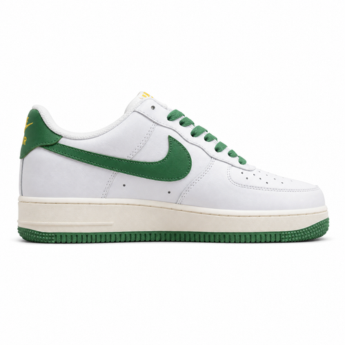 Nike Air Force 1 07 blanco verde amarillo lateral derecha