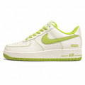 Nike Air Force 1 07 x Supreme blanco verde lima lateral izquierda