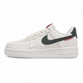 Nike Air Force 1 Low blanco verde oscuro lateral izquierda
