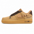 Nike Air Force 1 Low Handmade Caramel trigo marrón lateral izquierda