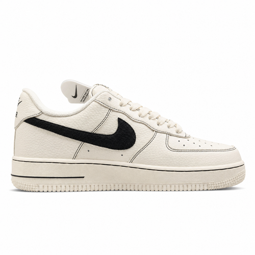 Nike Air Force 1 Low Light Bone negro lateral derecha