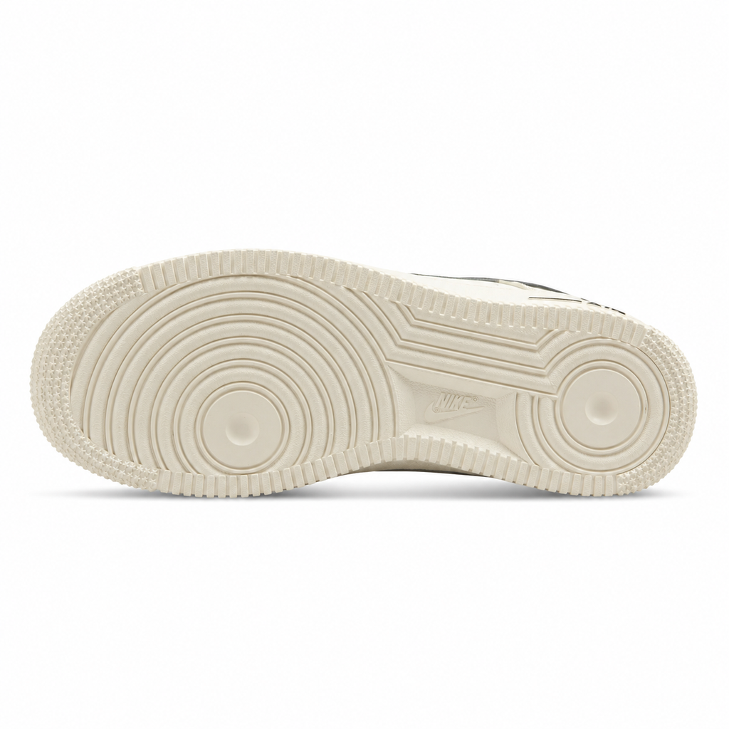 Nike Air Force 1 Low Light Bone negro suela crema