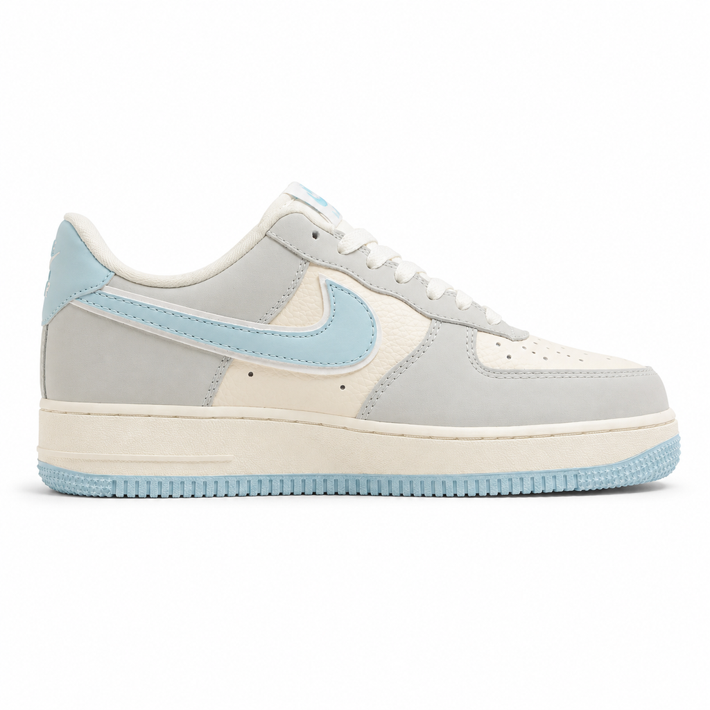Nike Air Force 1 Low Nezha beige azul cielo lateral derecha