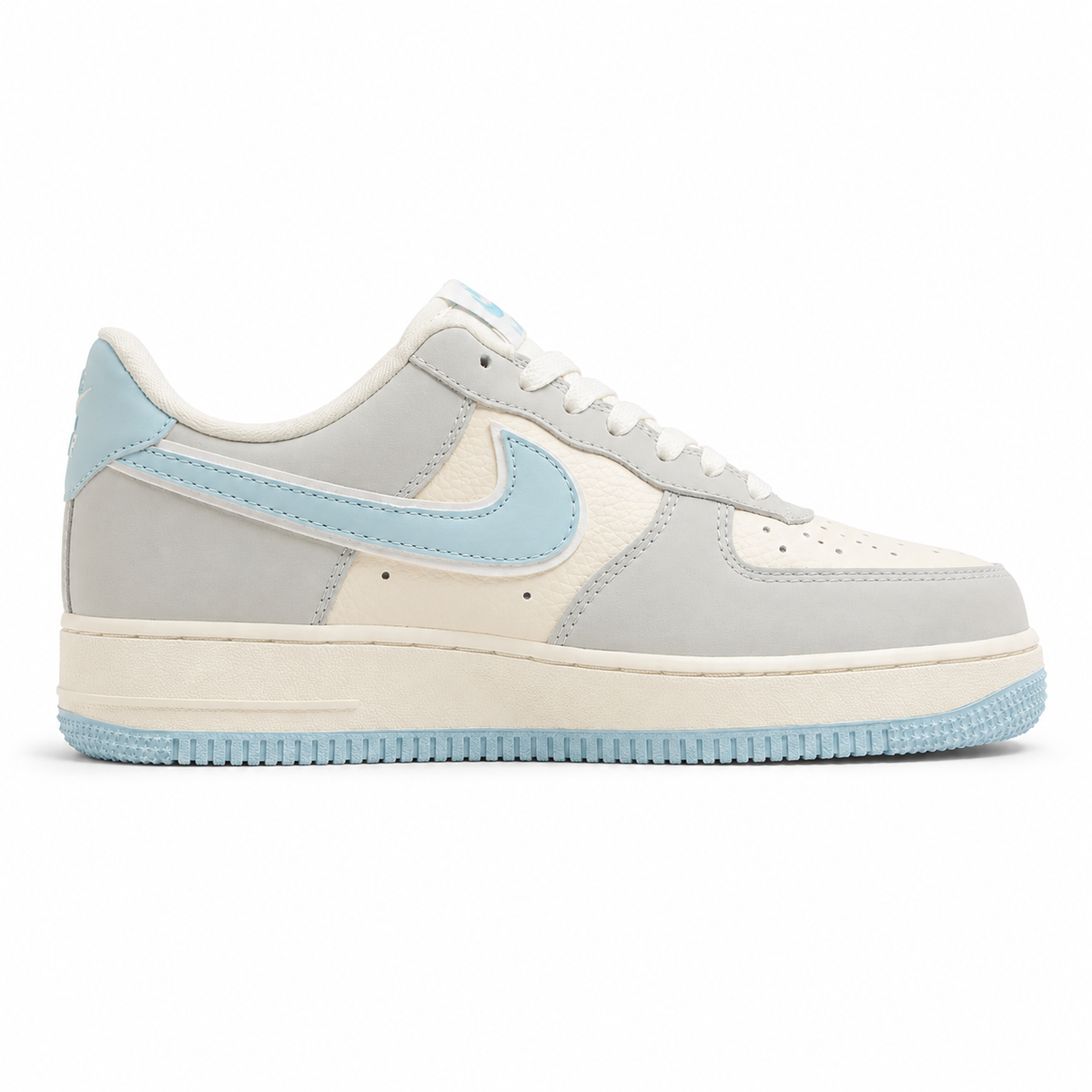 Nike Air Force 1 Low Nezha beige azul cielo lateral derecha