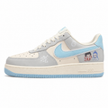 Nike Air Force 1 Low Nezha beige azul cielo lateral izquierda