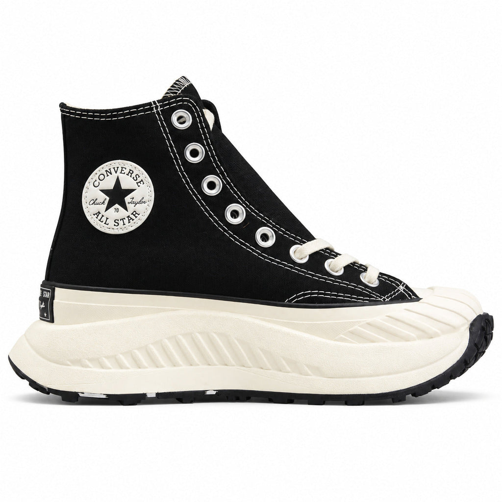 Converse Chuck 70 AT-CX Hi negro crudo lateral derecha logo