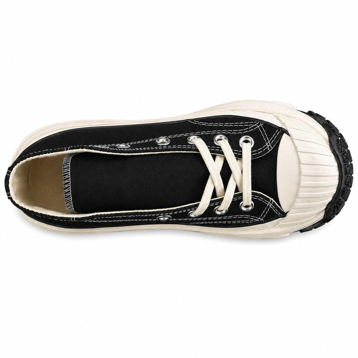 Converse Chuck 70 AT-CX Hi negro crudo vista superior cordones