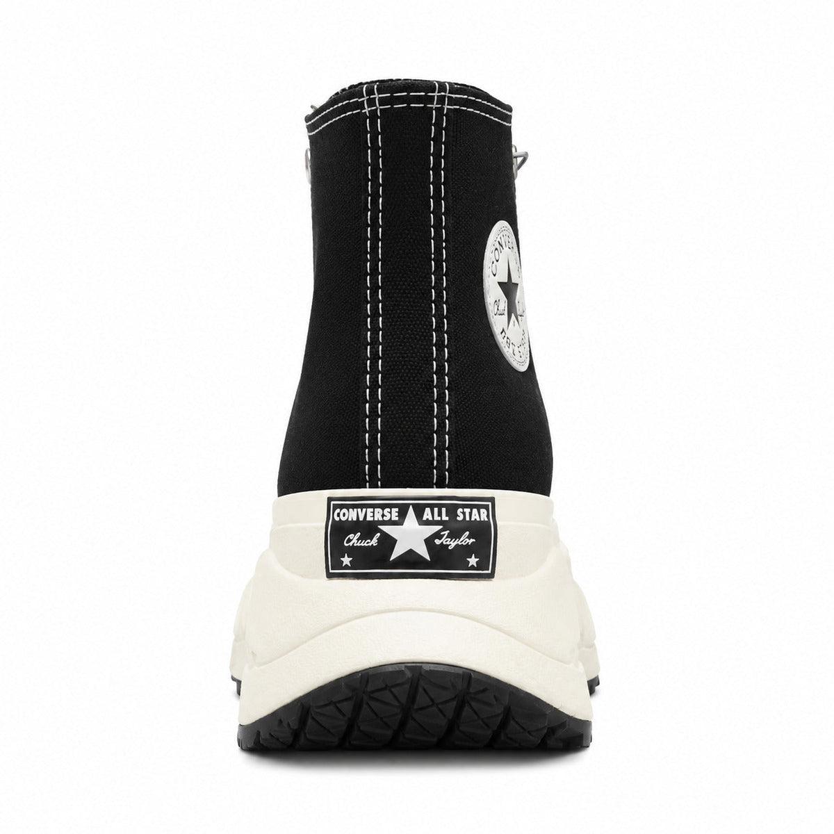 Converse Chuck 70 AT-CX Hi negro crudo detalle talón plataforma