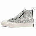 Converse Chuck 70 Hi bouclé blanco negro crudo lateral izquierda