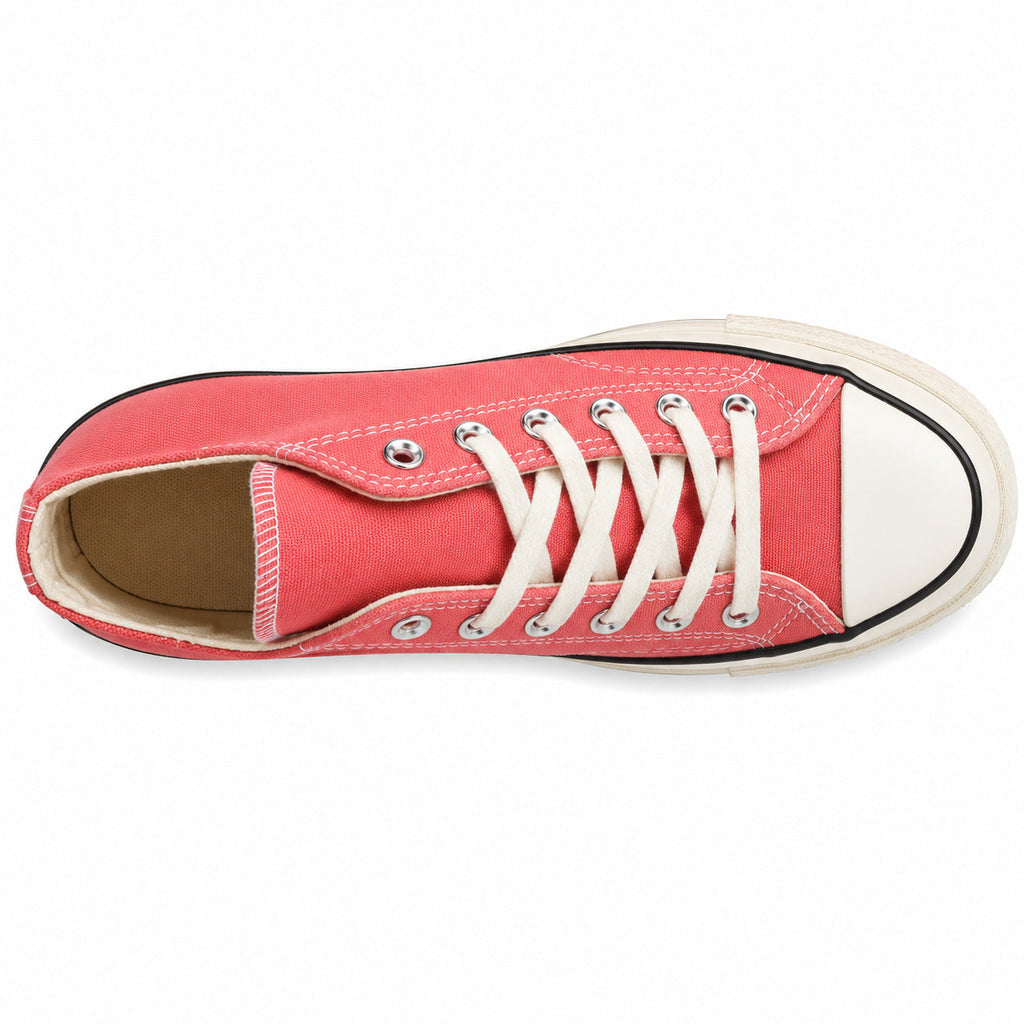 Converse Chuck 70 Hi rosa coral crudo vista superior cordones
