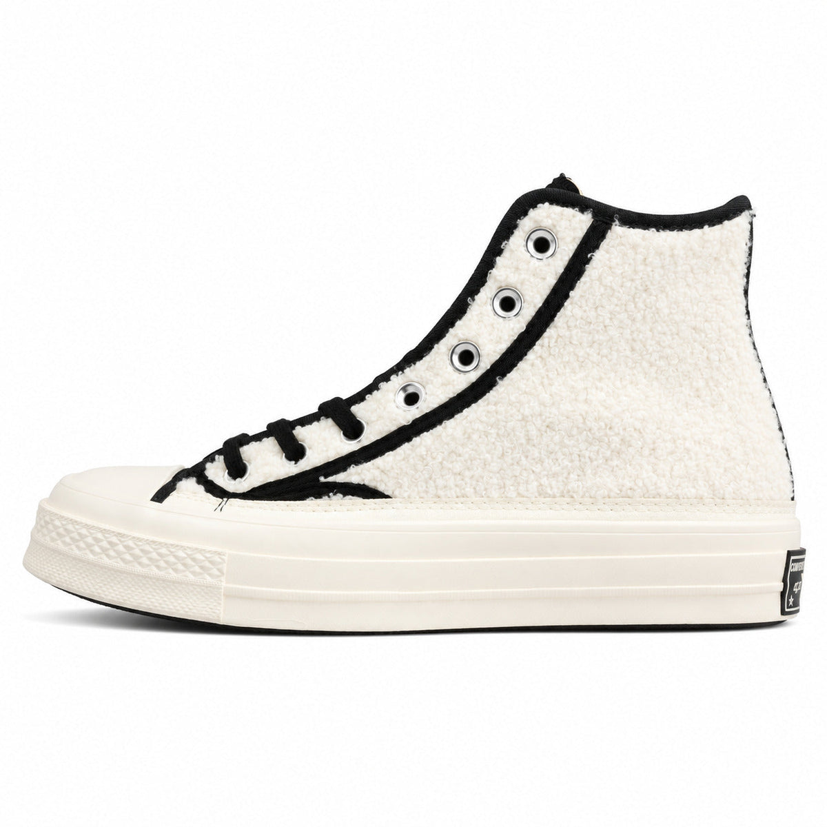 Chuck 70 HI Sherpa Wit / Zwart / Ruw