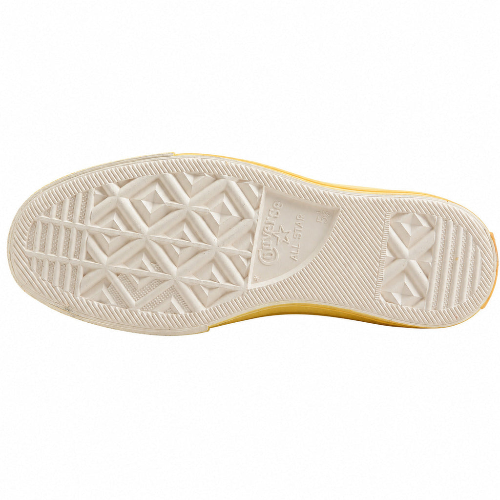 Converse Chuck 70 Low beige amarillo detalle talón plataforma