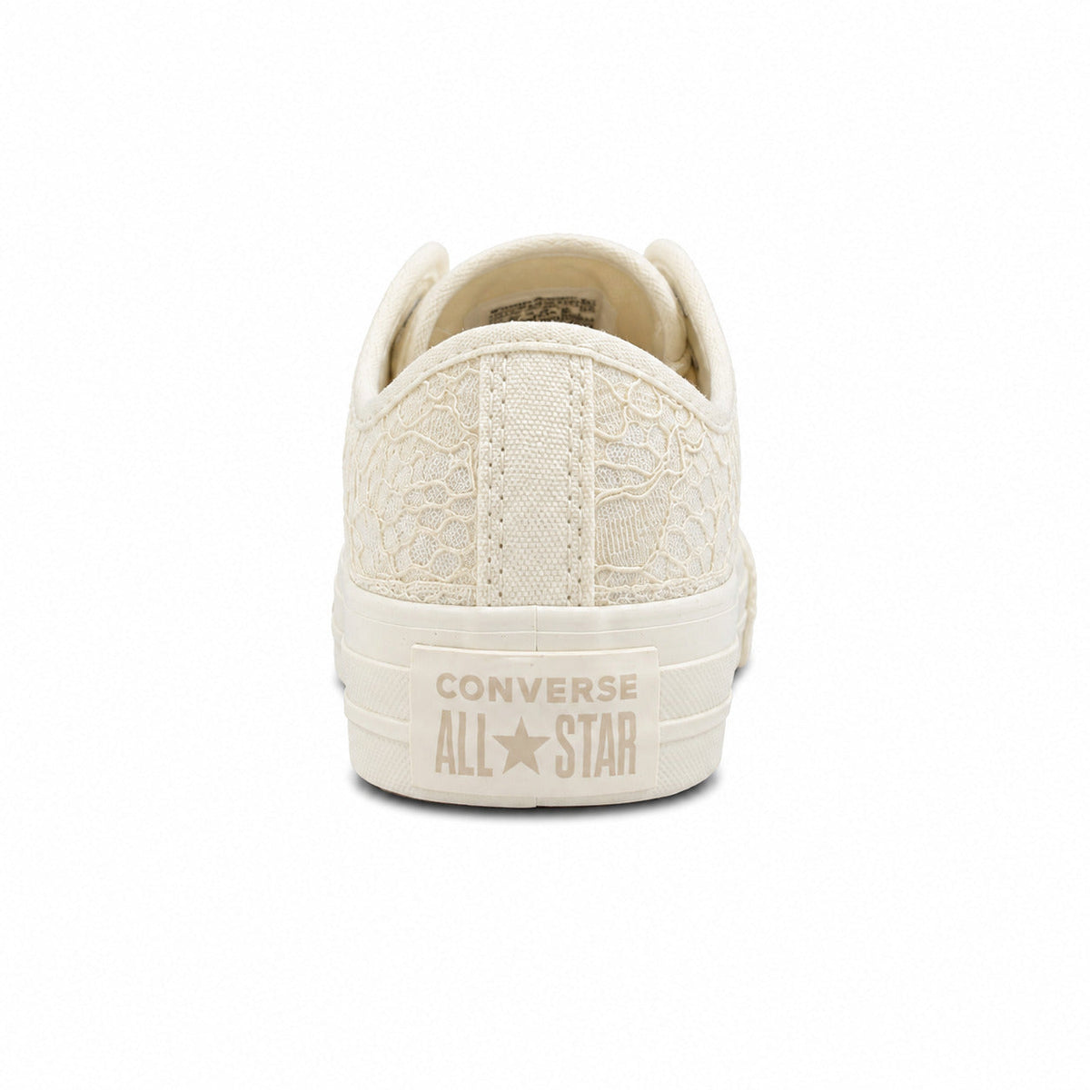 Converse Chuck 70 Low encaje crudo dorado detalle talón plataforma