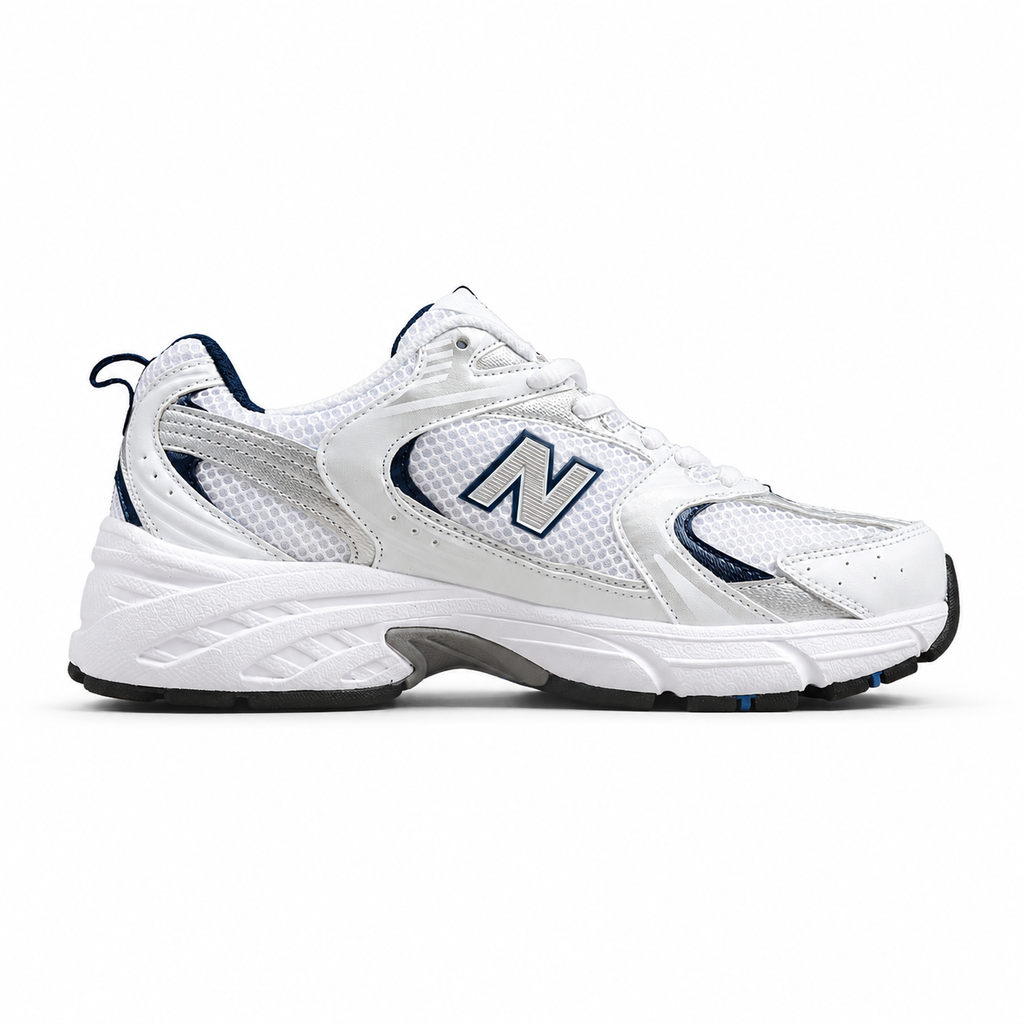 NB 530 Wit / Marineblauw