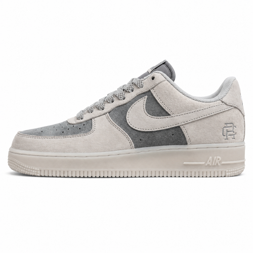 Nike Air Force 1 07 gris claro wolf grey suede lateral izquierda