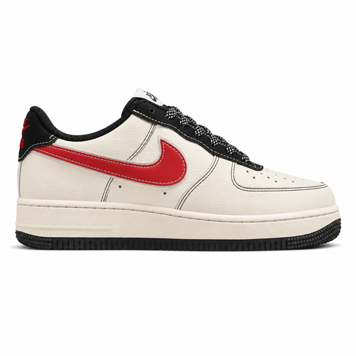 Nike Air Force 1 07 x Stussy beige rojo negro lateral derecha