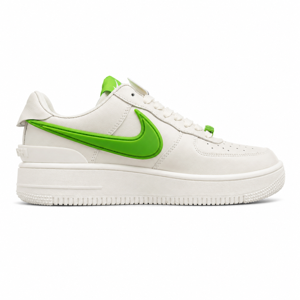 Nike Air Force 1 Low x Ambush blanco verde lateral derecha