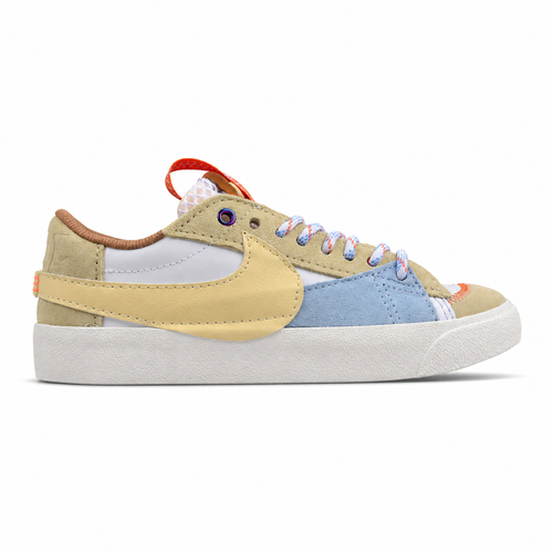 Nike Blazer Low 77 beige azul blanco lateral derecha