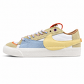 Nike Blazer Low 77 beige azul blanco lateral izquierda