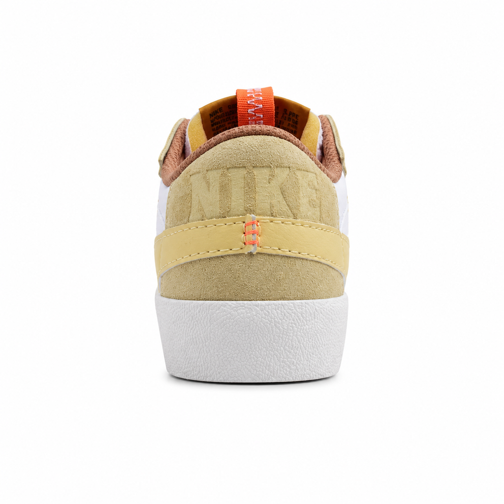 Nike Blazer Low 77 beige azul blanco vista trasera