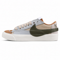 Nike Blazer Low 77 beige verde oliva lateral izquierda