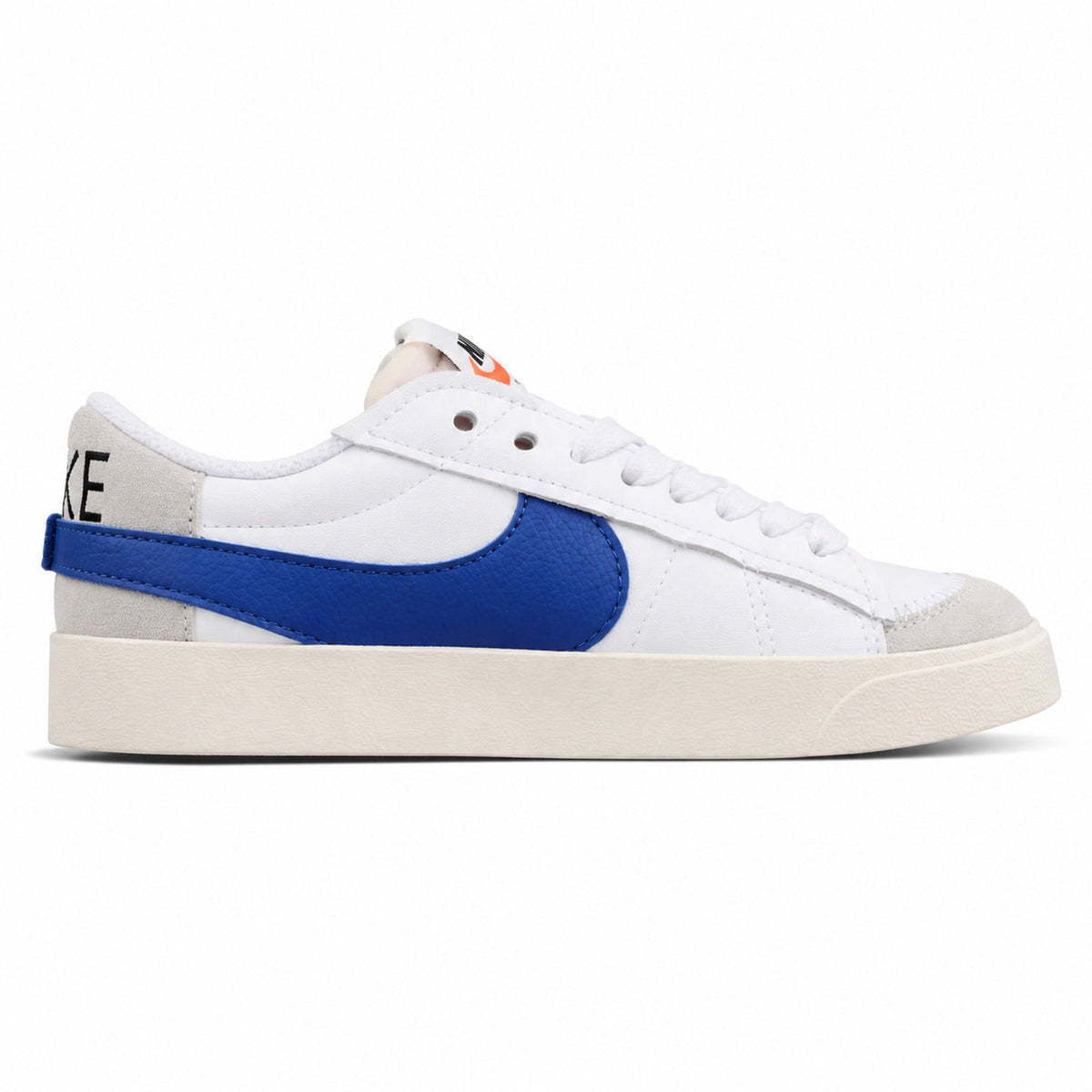 Nike Blazer Low 77 blanco azul lateral derecha
