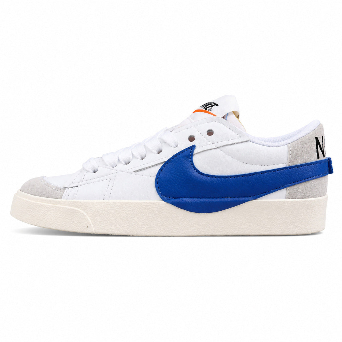 Nike Blazer Low 77 blanco azul lateral izquierda
