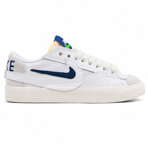 Nike Blazer Low 77 blanco azul marino lateral derecha