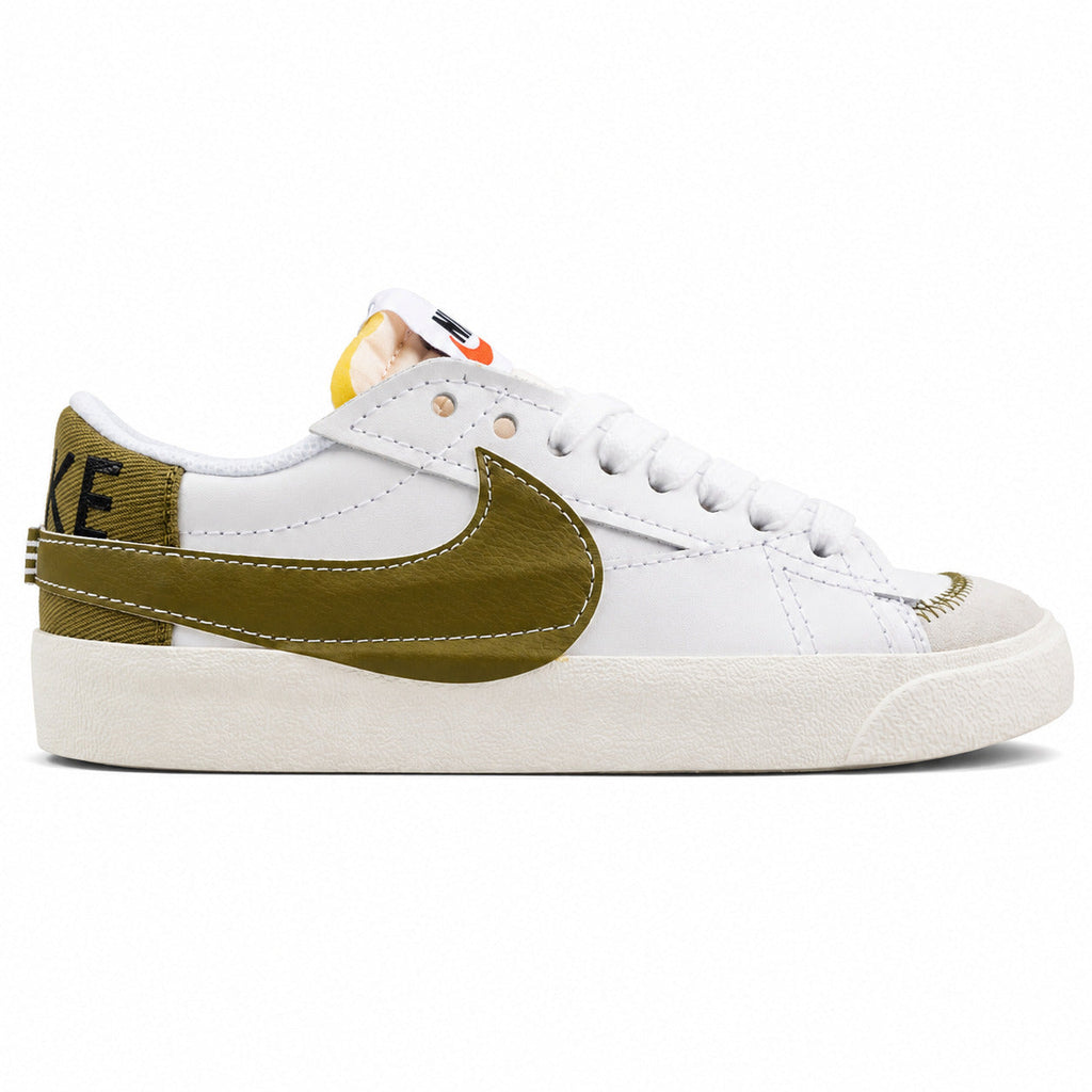 Nike Blazer Low 77 blanco dorado lateral derecha