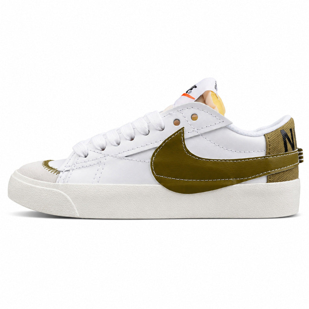 Nike Blazer Low 77 blanco dorado lateral izquierda