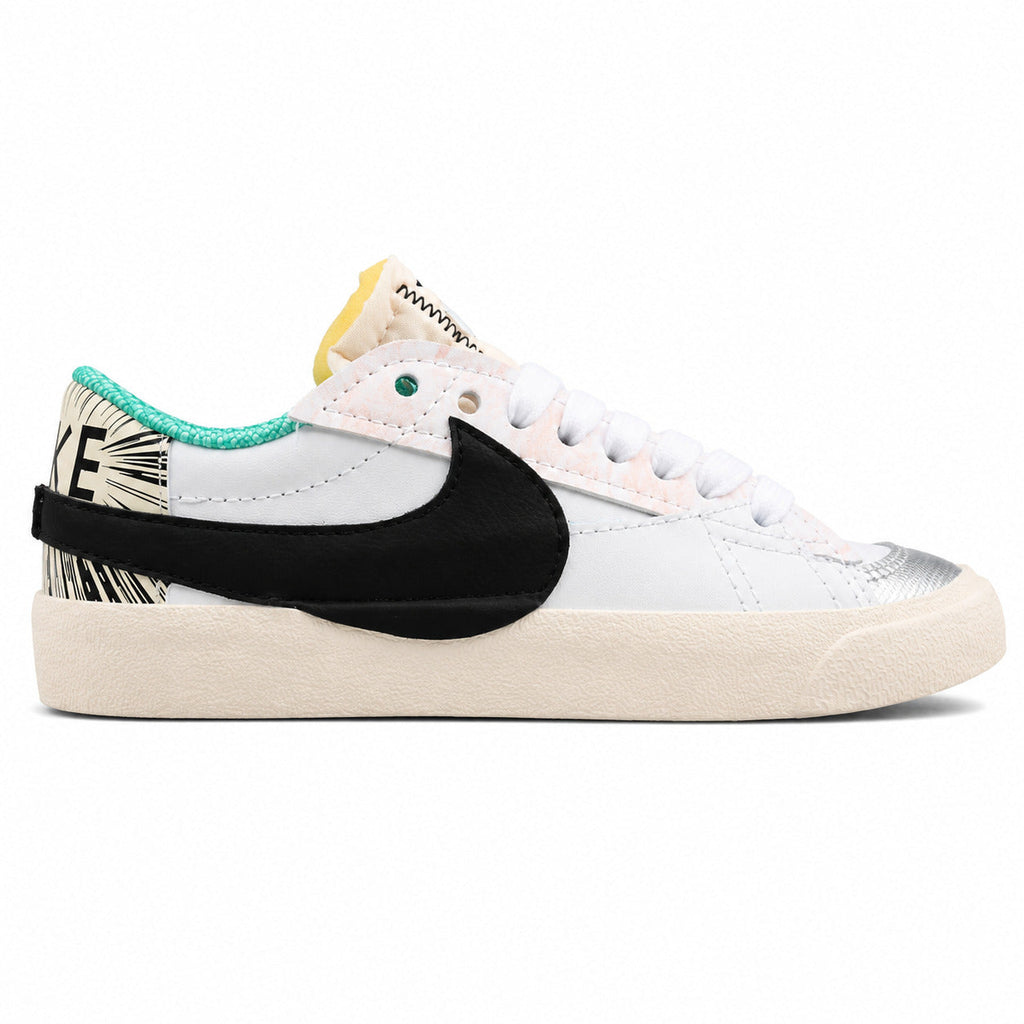 Nike Blazer Low 77 blanco multicolor lateral derecha