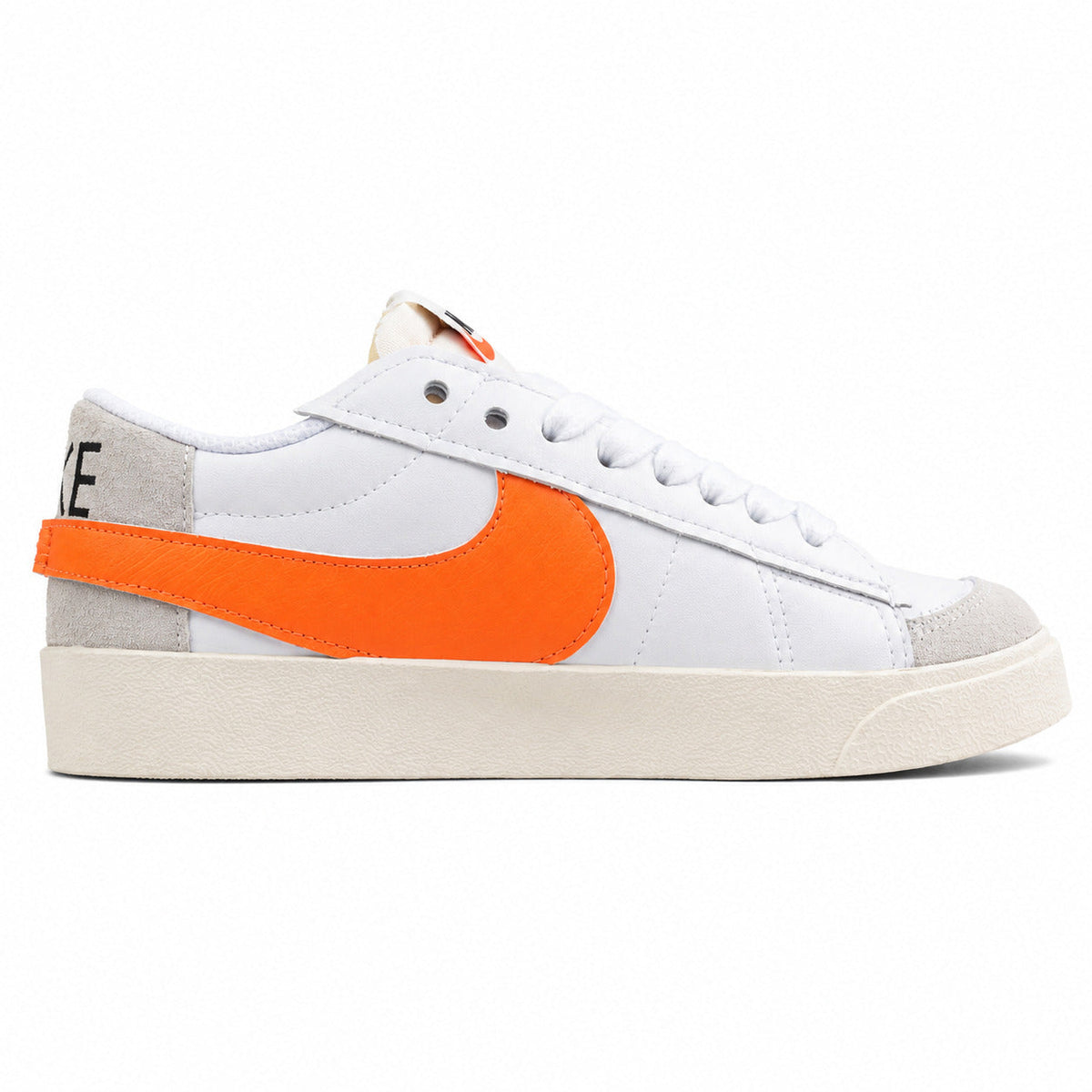 Nike Blazer Low 77 blanco naranja lateral derecha