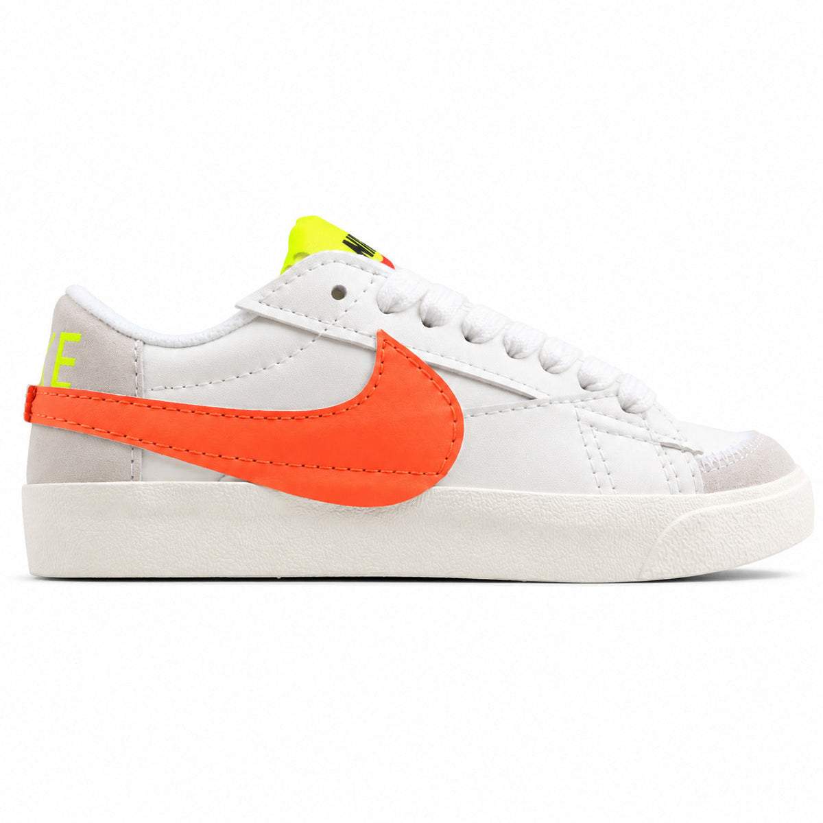 Nike Blazer Low 77 blanco naranja lima lateral derecha