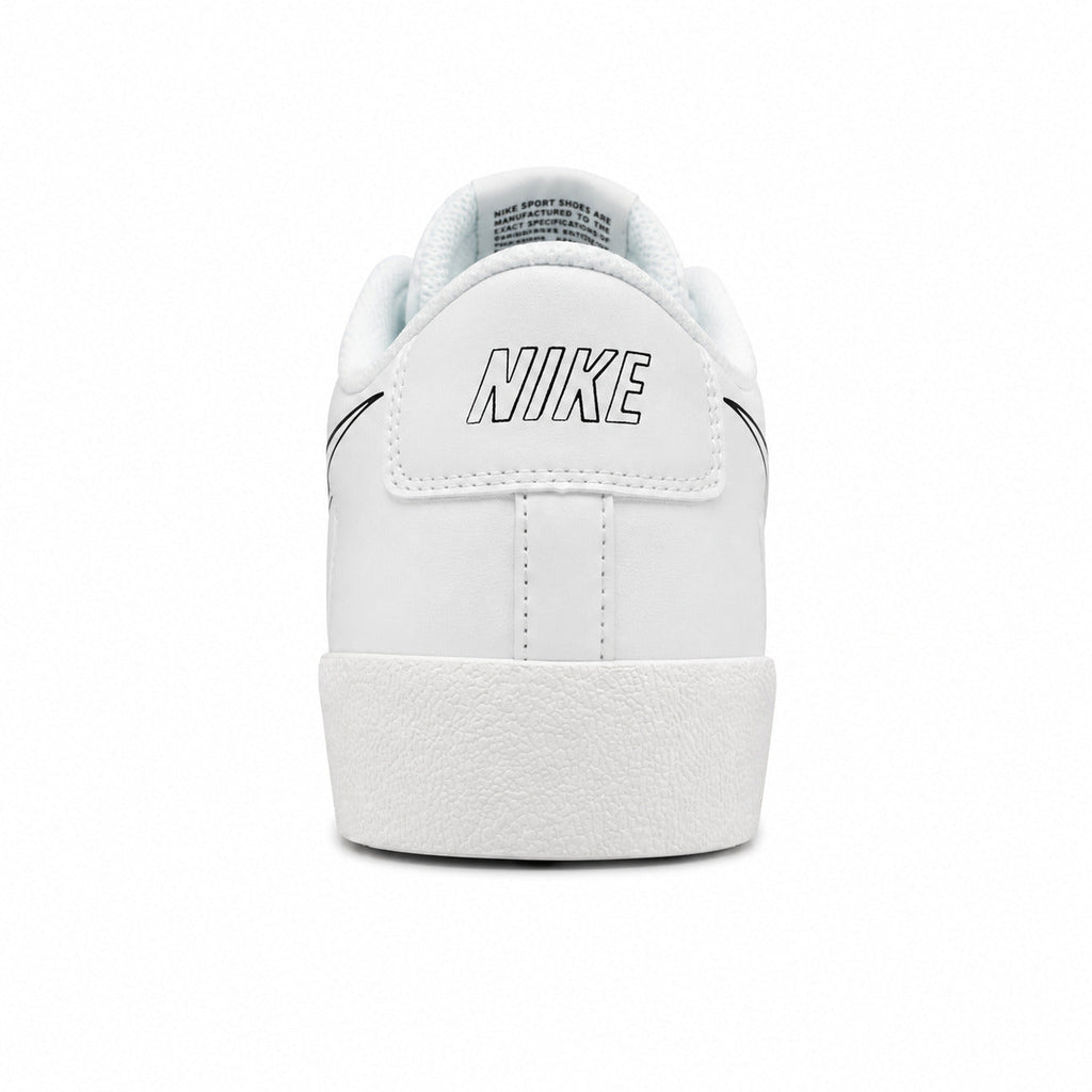 Nike Blazer Low 77 blanco negro vista trasera