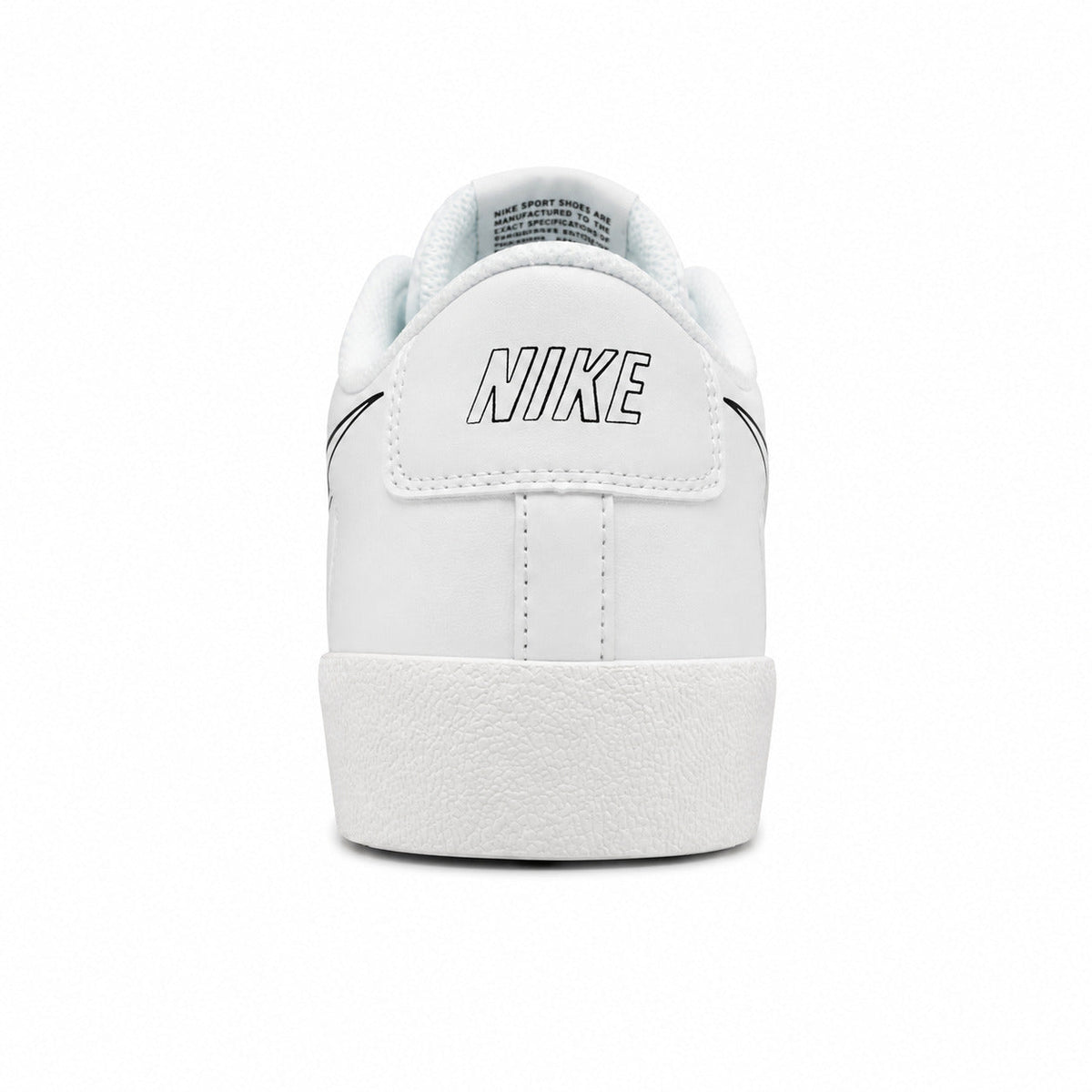 Nike Blazer Low 77 blanco negro vista trasera