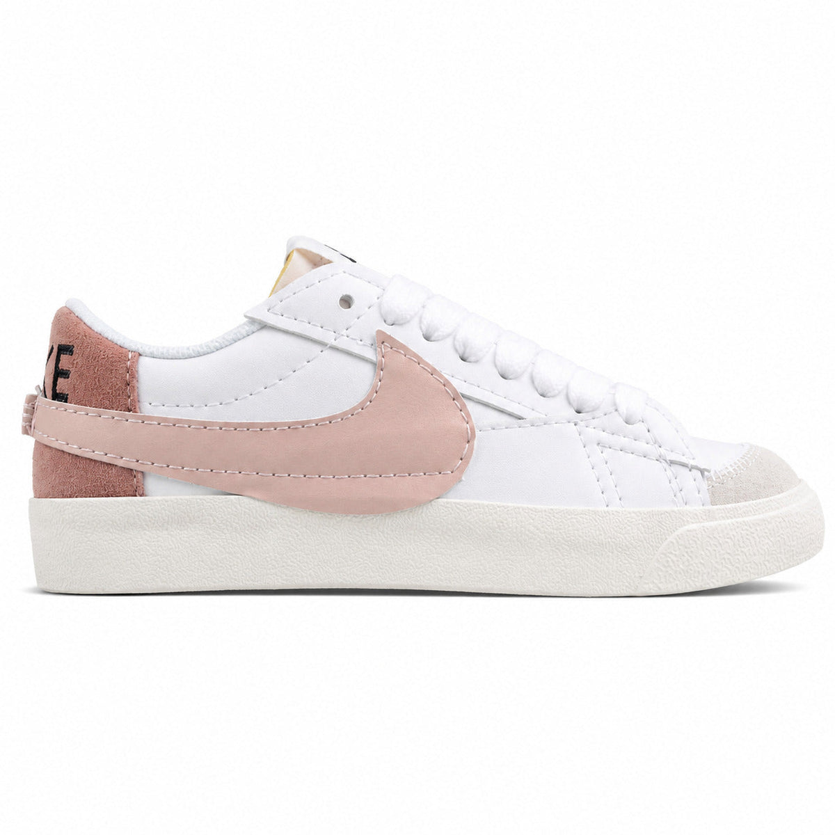 Nike Blazer Low 77 blanco rosa lateral derecha