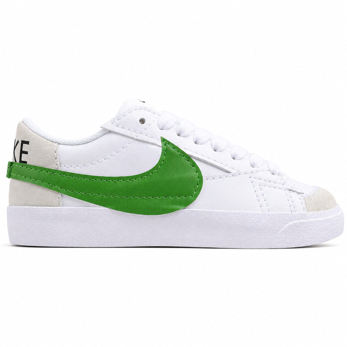 Nike Blazer Low 77 blanco verde lateral derecha