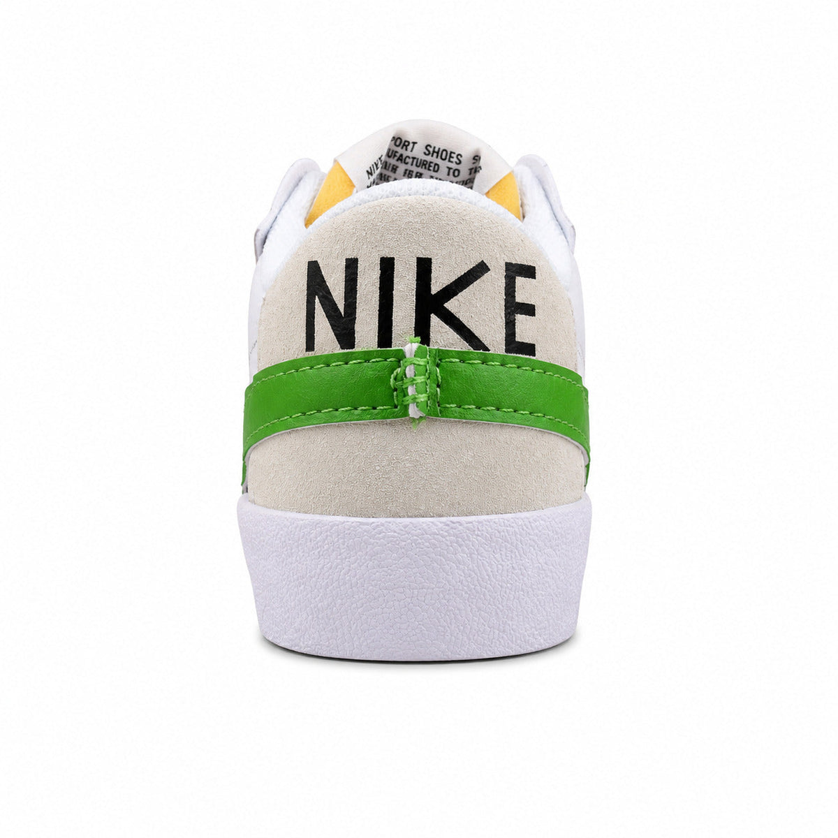 Nike Blazer Low 77 blanco verde detalle talón Nike