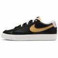 Nike Blazer Low 77 PRM Swoosh 50th negro beige dorado lateral izquierda
