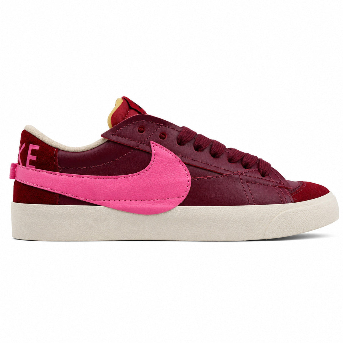 Nike Blazer Low 77 rojo granate rosa lateral derecha