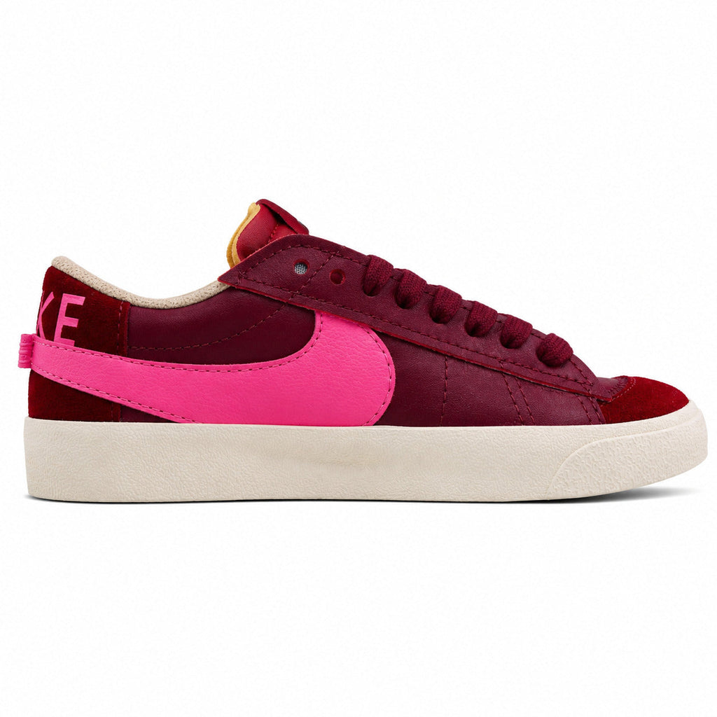Nike Blazer Low 77 rojo granate rosa perfil lateral izquierdo