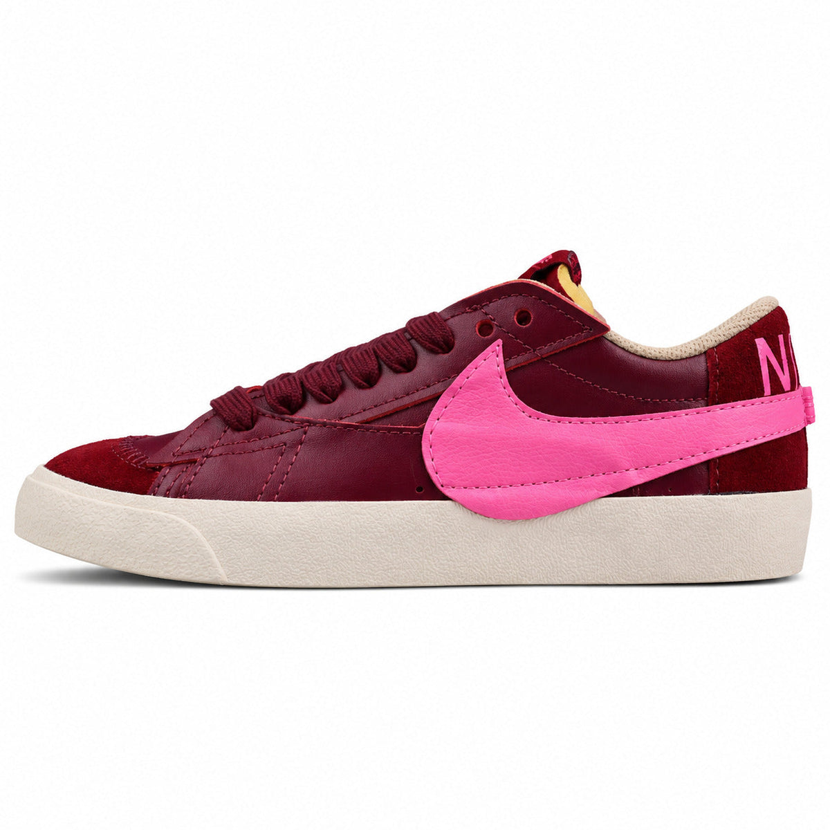 Nike Blazer Low 77 rojo granate rosa lateral izquierda